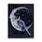 Stupell Industries Moon Witch Starry Night Sky Framed Giclee Art